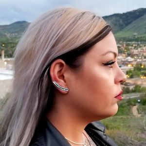 Silver State Quarter Ear Climers